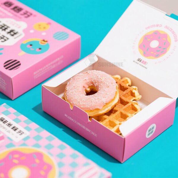 Donut waffle box
