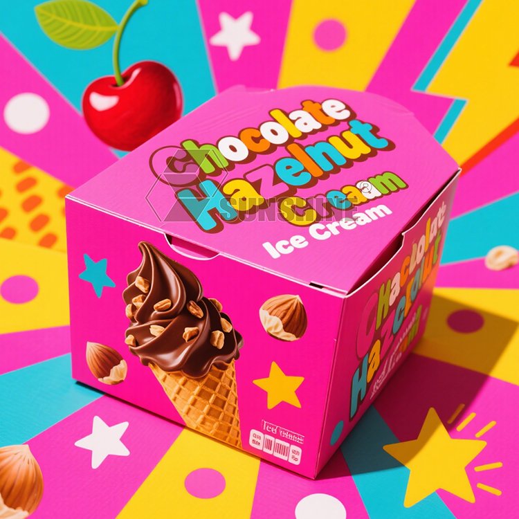 Ice cream packaging box