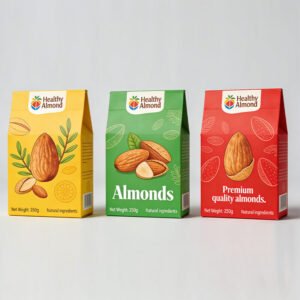 Custom Snack Food Packaging Box for Cookies Chocolate Nuts Popcorn Folding Carton Retail Paper Box