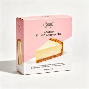 Custom Frozen Bakery Packaging Box Food Grade Printed Folding Carton Frozen Pastry Dessert Box Manufacturer