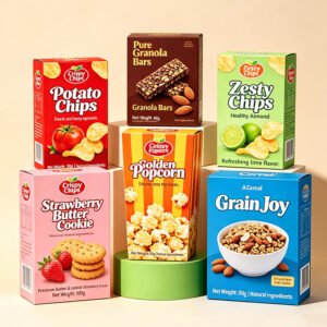 Custom Snack Packaging Paper Boxes for Chips & Nuts | Retail Packaging Wholesale Factory