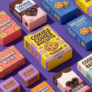 OEM Custom Butter Cookie Packaging Box Printed Folding Carton Shortbread Biscuit Box Food Packaging Manufacturer